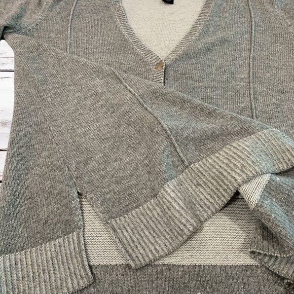 Lane Bryant Cardigan Sweater Women’s Size 22/24 V-Neck Button Up Gray Knit - Picture 7 of 9